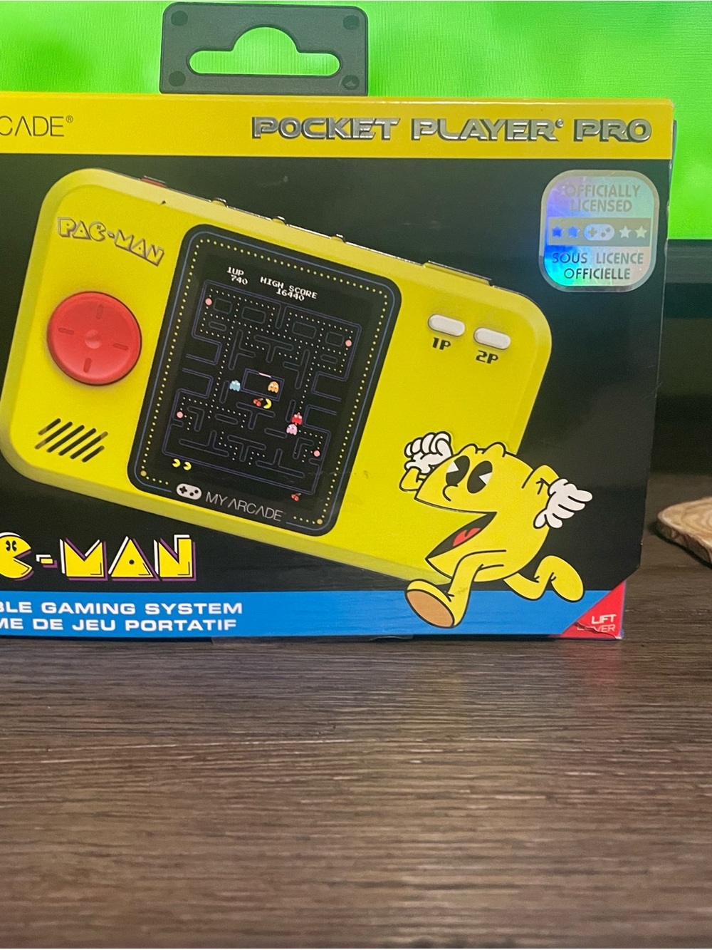 Arcade Yellow Pac-Man Pocket Player Pro Handheld